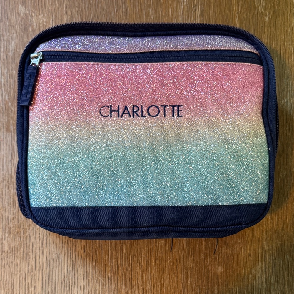 Pottery Barn Kids Glitter Ombre Bag - Pink, Blue, Green
